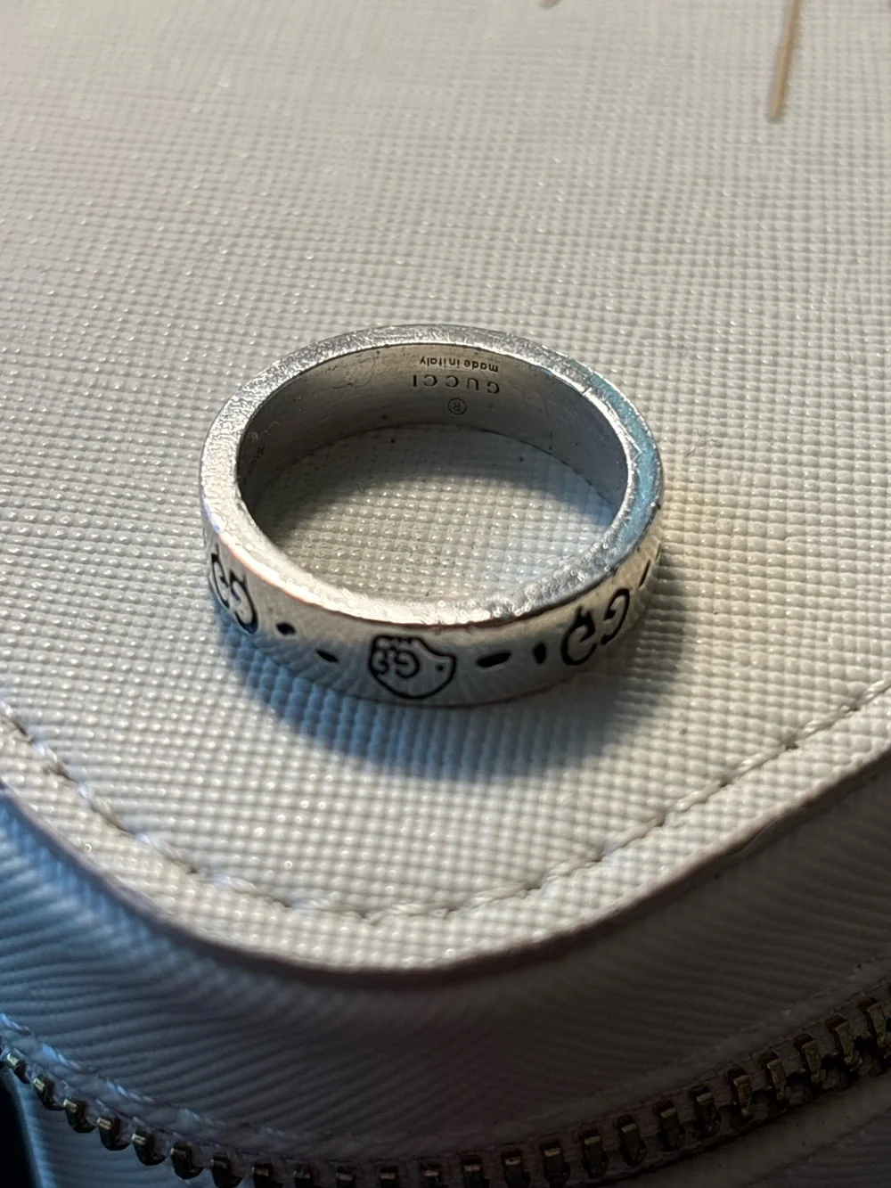 Gucci Ghost Ring Size 9 Sterling Silver